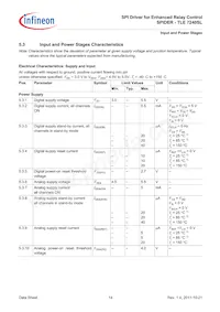 TLE7240SL Datasheet Page 14