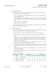 UDA1338H/N1 Datasheet Page 18