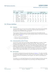 UDA1338H/N1 Datasheet Pagina 19