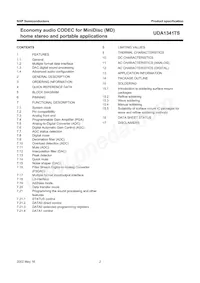 UDA1341TS/N1 Datasheet Page 2