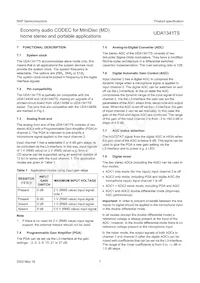 UDA1341TS/N1 Datasheet Pagina 7