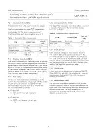 UDA1341TS/N1 Datasheet Page 8