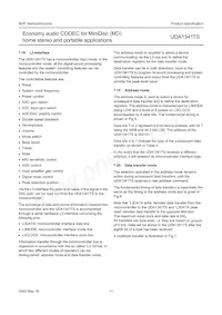 UDA1341TS/N1 Datasheet Page 11