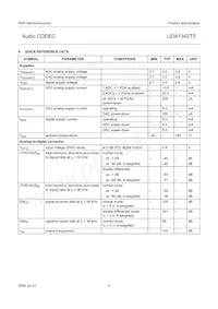 UDA1342TS/N1數據表 頁面 4