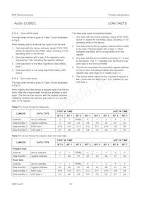 UDA1342TS/N1 Datasheet Pagina 16