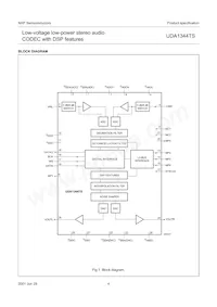 UDA1344TS/N2 Datasheet Page 4