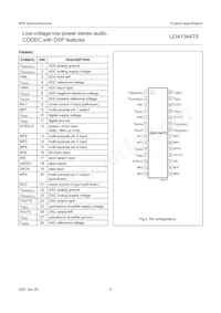 UDA1344TS/N2數據表 頁面 5