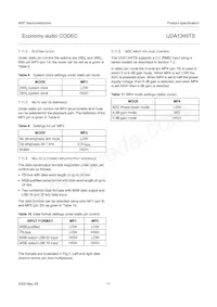UDA1345TS/N2 Datasheet Page 11