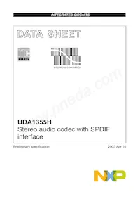 UDA1355H/N2數據表 封面