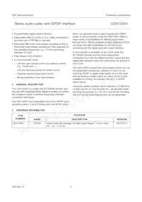 UDA1355H/N2 Datasheet Page 4