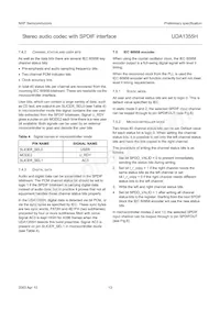 UDA1355H/N2 Datasheet Page 13