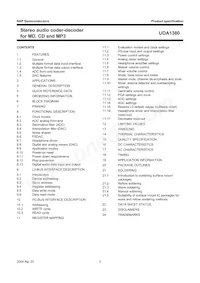 UDA1380TT/N2 Datasheet Page 2