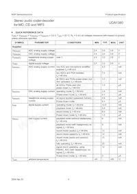 UDA1380TT/N2 Datasheet Page 5