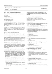 UDA1380TT/N2 Datasheet Pagina 20