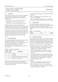 UDA1380TT/N2 Datasheet Pagina 22