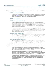 UJA1161T Datasheet Page 7