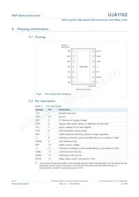 UJA1162T Datasheet Page 4