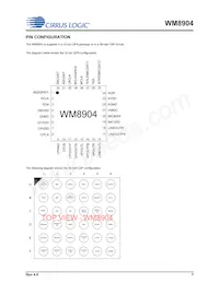 WM8904CGEFL/RV Datasheet Page 7