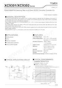 XC9302A603MR-G Datasheet Cover