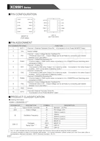 XC9501B095AR-G Datasheet Page 2