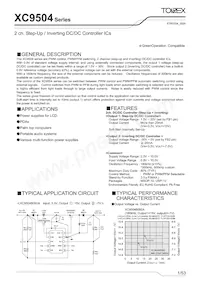 XC9504B095AR-G Datenblatt Cover