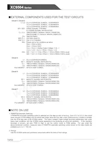 XC9504B095AR-G Datasheet Page 14