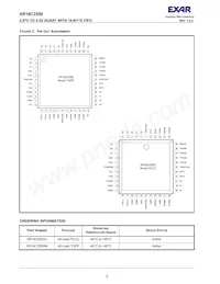 XR16C2550IJTR-F Datasheet Page 2