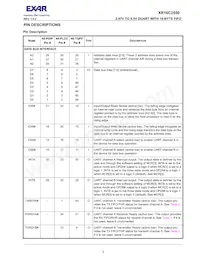 XR16C2550IJTR-F Datasheet Page 3
