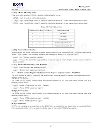 XR16C2550IJTR-F Datasheet Page 21