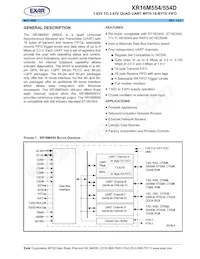 XR16M554IL48TR-F Datasheet Cover