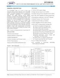 XR16M598IQ100TR-F Datasheet Cover