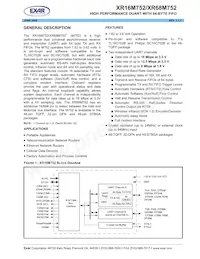 XR16M752IL32TR-F Datenblatt Cover