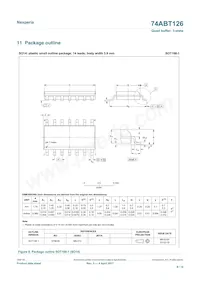 74ABT126D/AUJ Datasheet Page 8