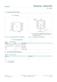 74AHC04D/AUJ Datasheet Page 3