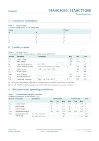 74AHC1G00GV Datasheet Page 3