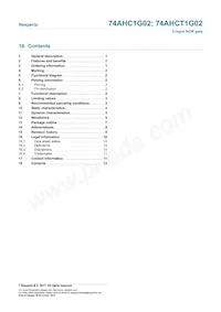 74AHC1G02GV Datasheet Page 12