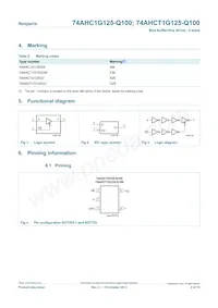 74AHC1G125GV-Q100H Datasheet Page 2
