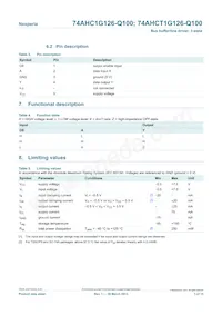 74AHC1G126GV-Q100H Datasheet Page 3