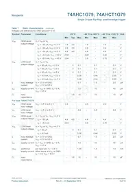 74AHC1G79GV Datasheet Page 5