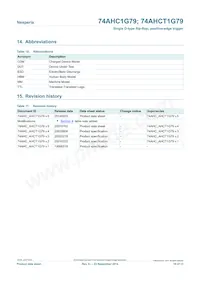74AHC1G79GV Datasheet Page 10