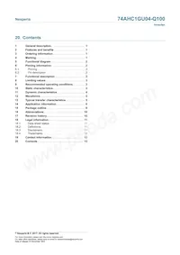 74AHC1GU04GV-Q100H Datasheet Page 13