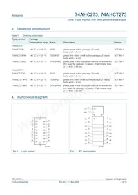 74AHC273D Datasheet Page 2