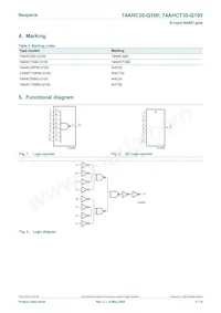 74AHC30BQ-Q100X Datenblatt Seite 2