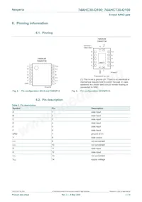 74AHC30BQ-Q100X Datasheet Pagina 3