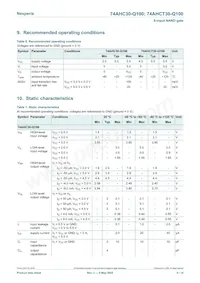 74AHC30BQ-Q100X Datasheet Page 5