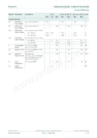 74AHC30BQ-Q100X Datasheet Page 6