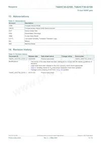 74AHC30BQ-Q100X Datasheet Page 12