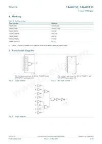 74AHC30GU12X Datasheet Page 2