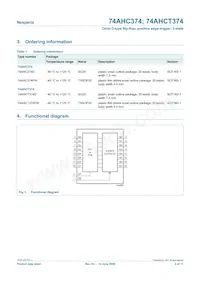 74AHC374D Datasheet Page 2