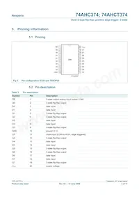 74AHC374D Datasheet Page 4